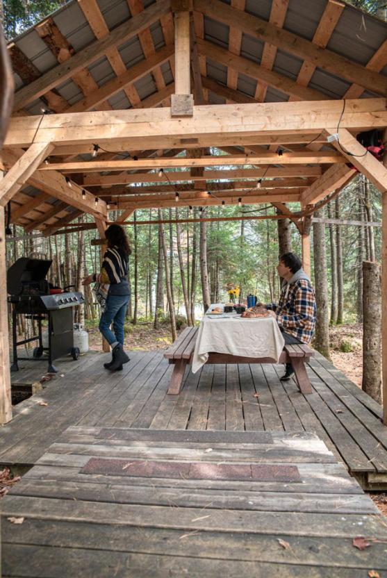Aux Tipis De La Riviere Sauvage Villa Saint Romain Buitenkant foto