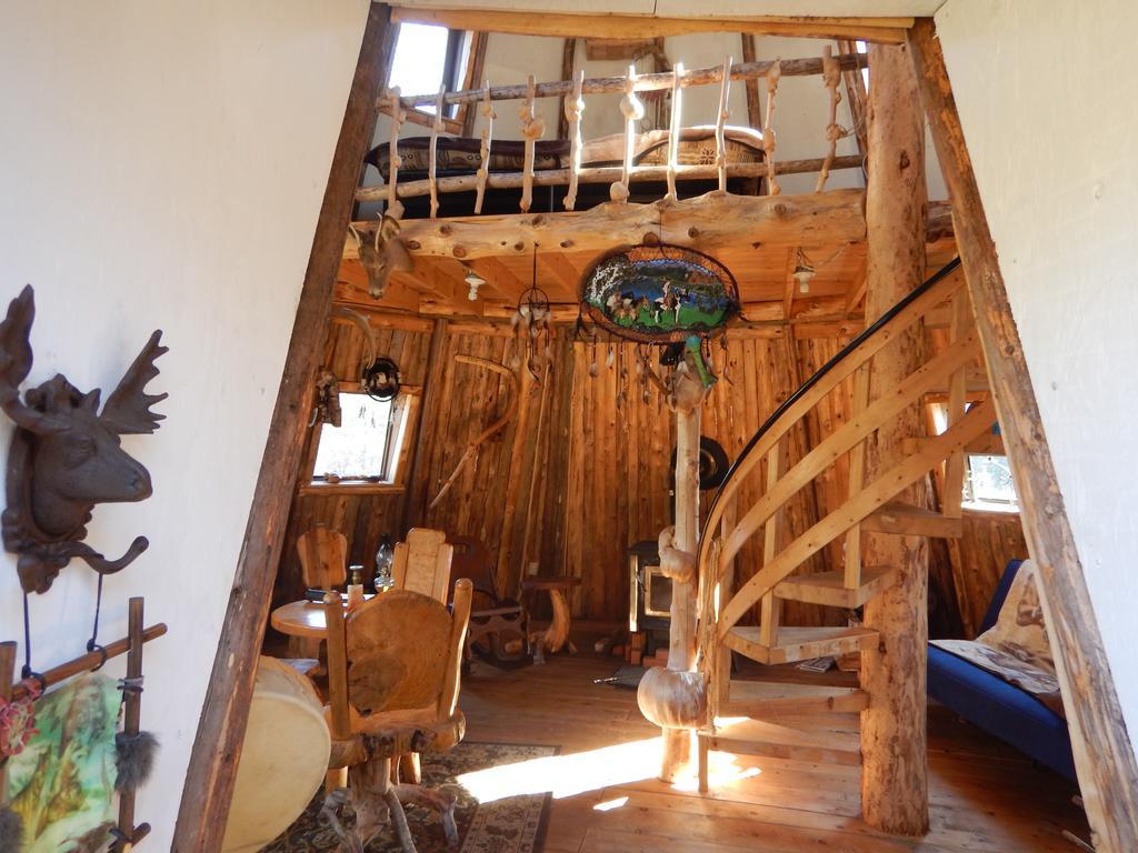 Aux Tipis De La Riviere Sauvage Villa Saint Romain Buitenkant foto