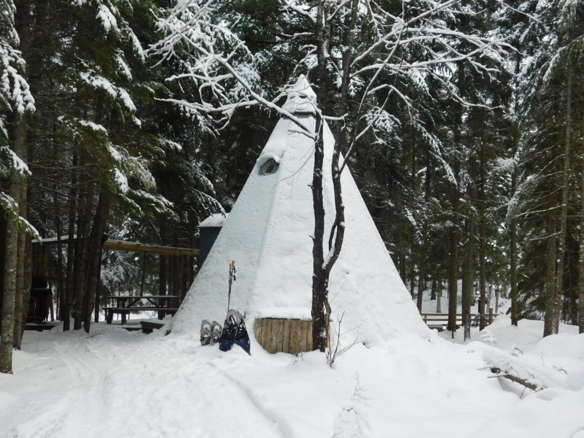 Aux Tipis De La Riviere Sauvage Villa Saint Romain Buitenkant foto